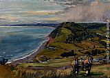 Famous Coast Paintings - Along The Dorset Coast